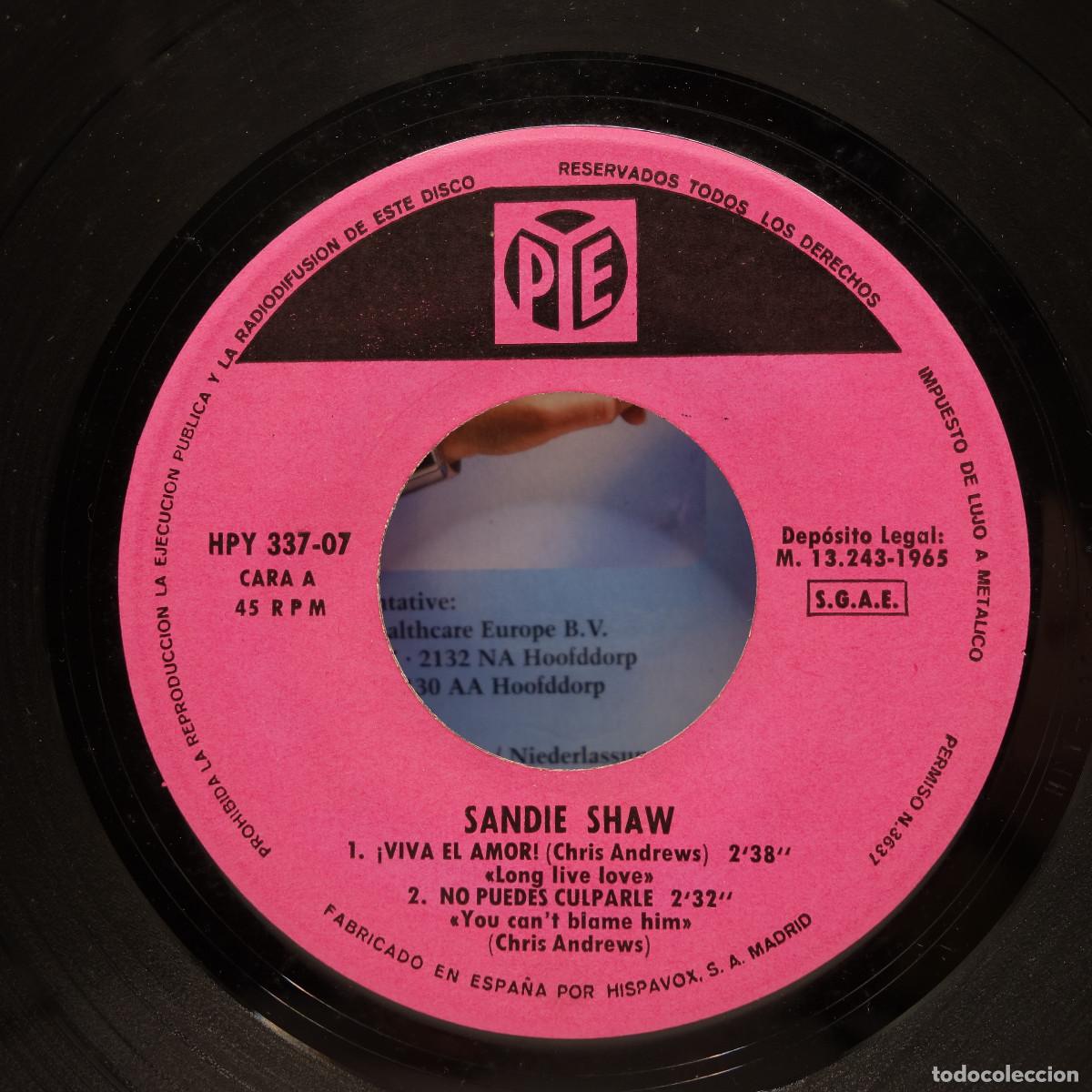 Discos de vinilo: SANDIE SHAW - VIVA EL AMOR - Foto 6