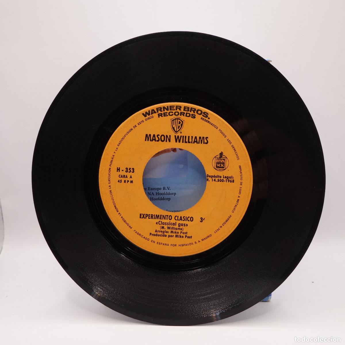 Discos de vinilo: MASON WILLIAMS - EXPERIMENTO CLASICO - Foto 5