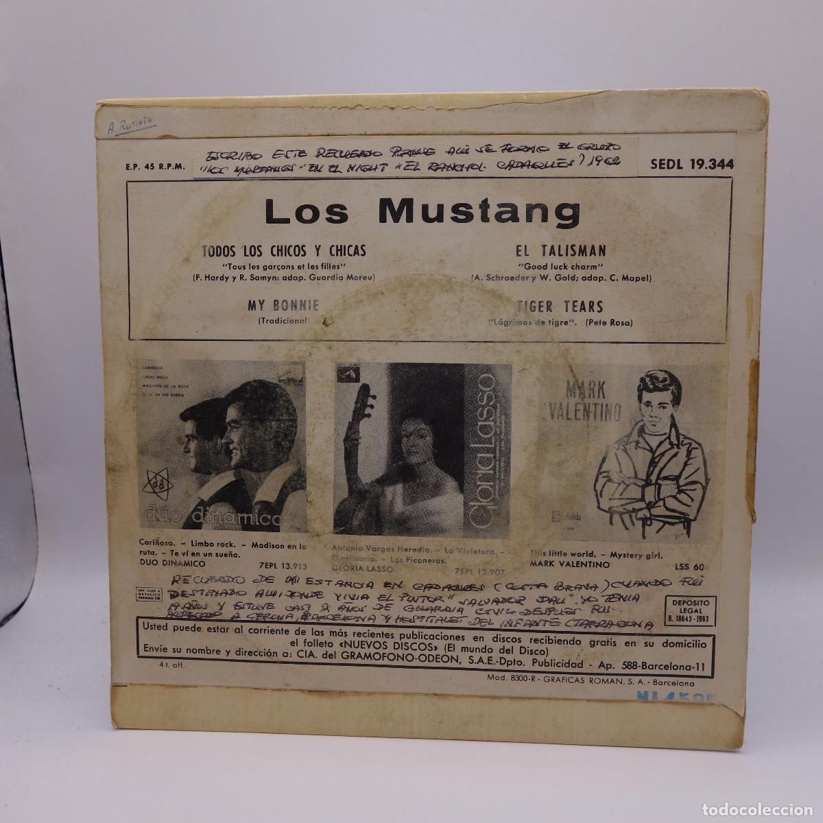 Discos de vinilo: LOS MUSTANG - TODOS LOS CHICOS Y CHICAS - Foto 2