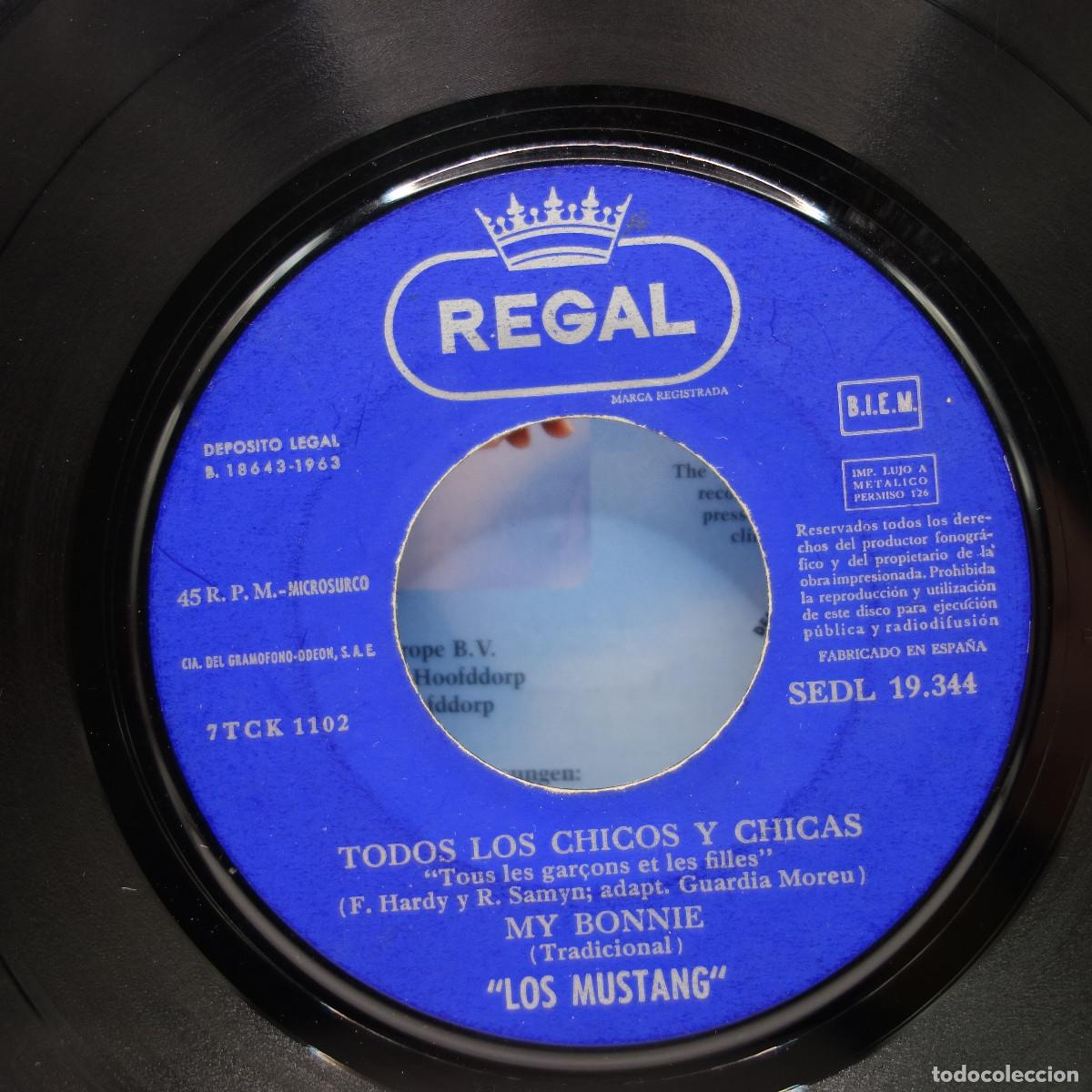 Discos de vinilo: LOS MUSTANG - TODOS LOS CHICOS Y CHICAS - Foto 6