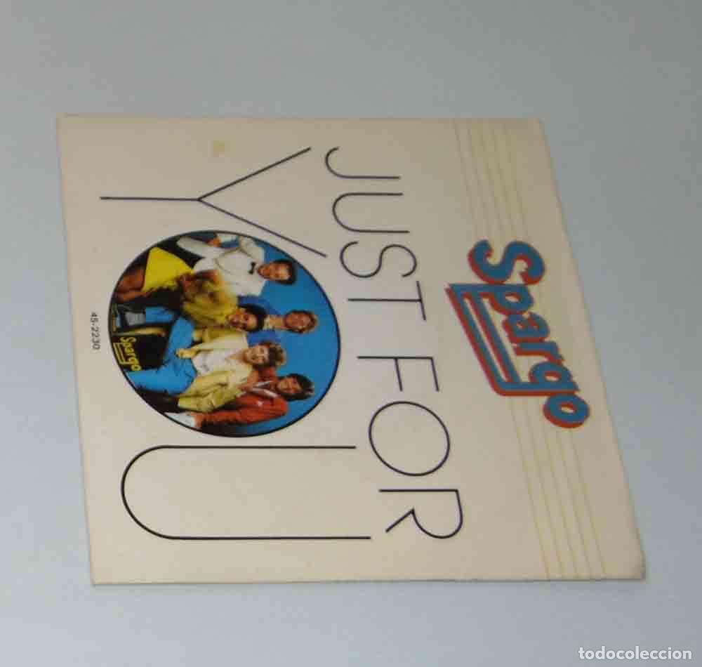 Discos de vinilo: SPARGO - JUST FOR YOU - SINGLE - Foto 1
