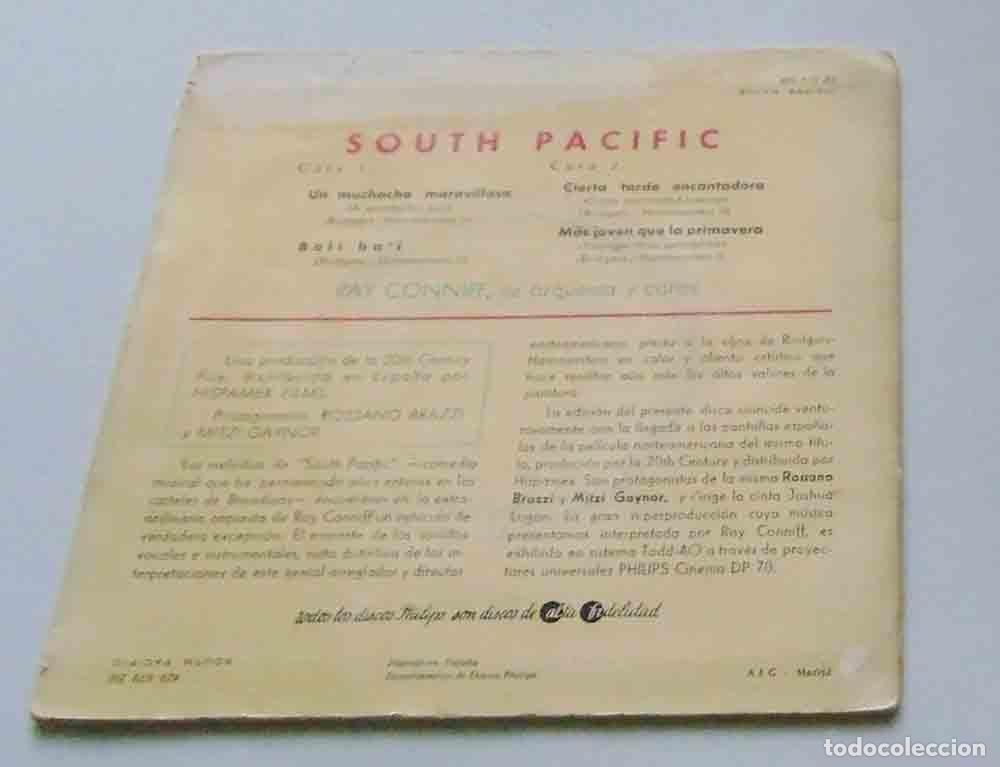 Discos de vinilo: Ray Conniff Su Orquesta Y Coros &ndash; South Pacific - EP - Foto 4
