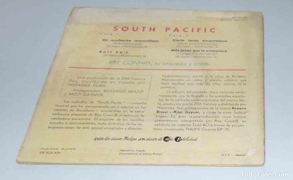 Discos de vinilo: Ray Conniff Su Orquesta Y Coros &ndash; South Pacific - EP - Foto 5