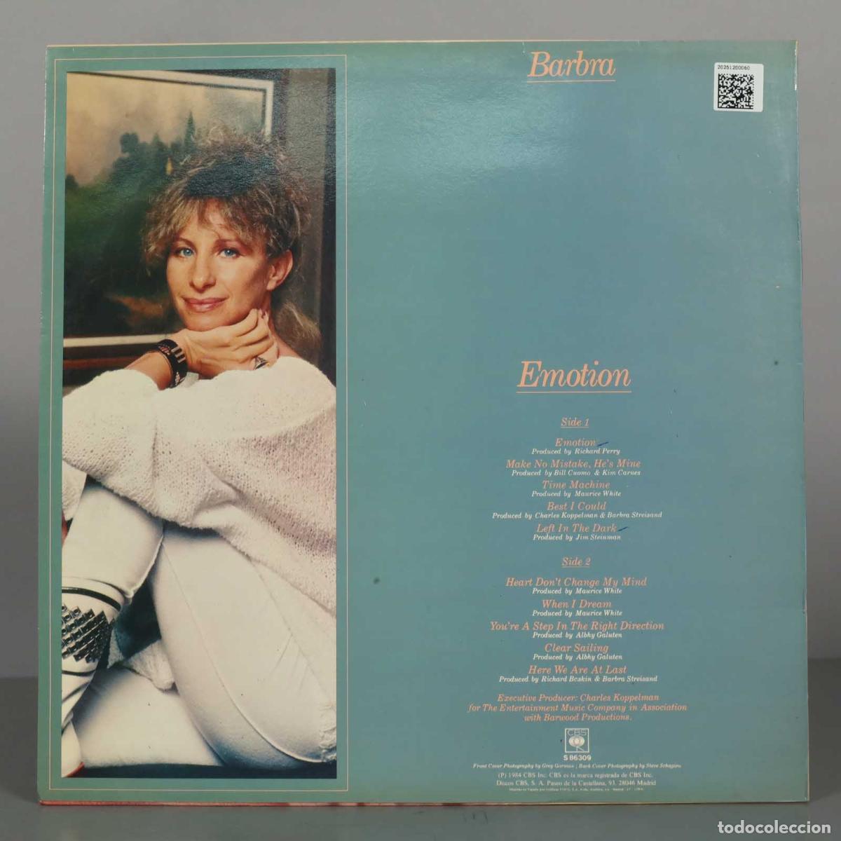 Discos de vinilo: LP. Barbra Streisand &lrm;&ndash; Emotion - Foto 2