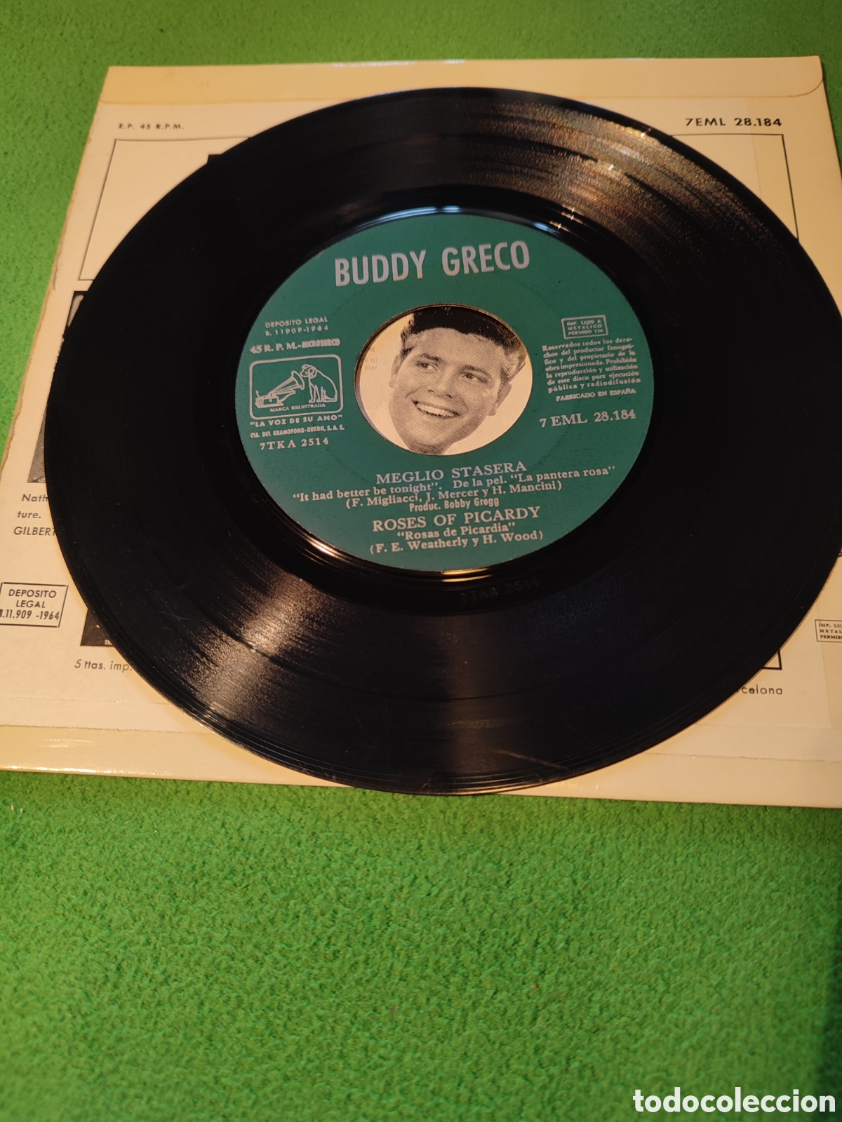 Discos de vinilo: Buddy Greco - Meglio stasera + 3 - Foto 3