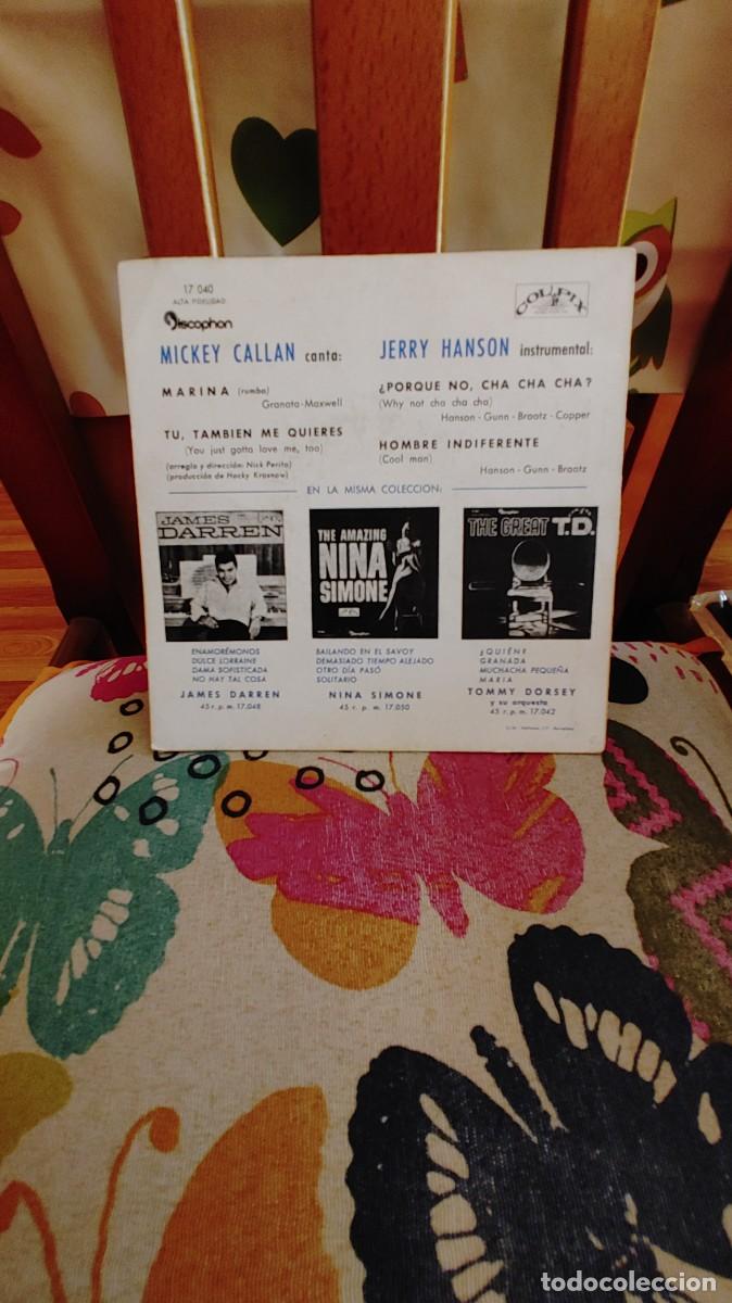 Discos de vinilo: MICKEY CALLAN-JERRY HANSON-EP MARINA +3 - Foto 2