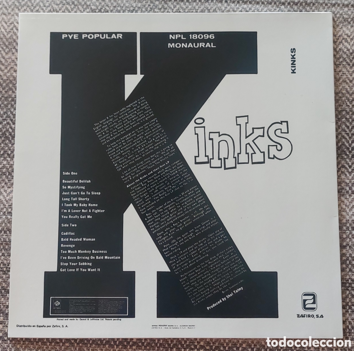 Discos de vinilo: KINKS - SU PRIMER LP - Foto 2