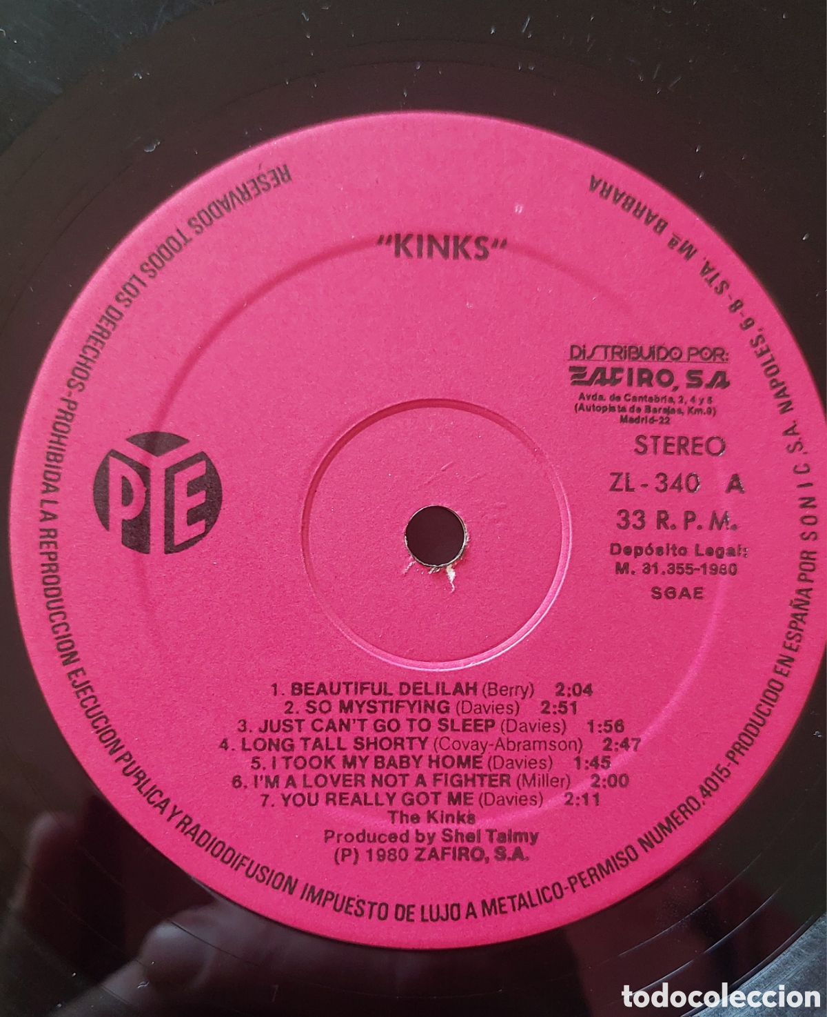 Discos de vinilo: KINKS - SU PRIMER LP - Foto 3