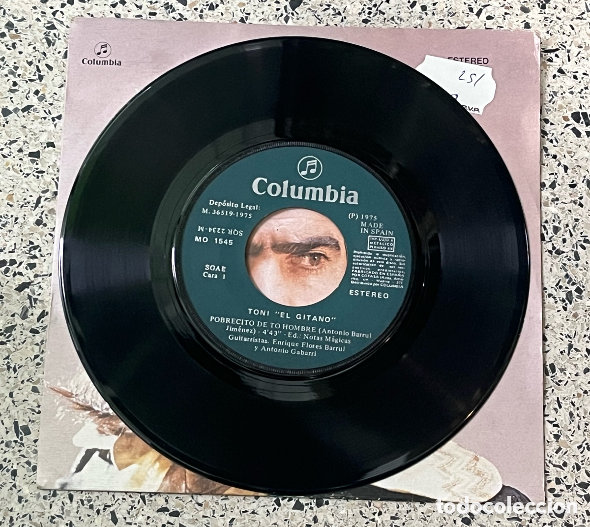 Discos de vinilo: Vinilo 45 RPM de Toni &rdquo;El Gitano&rdquo; - Foto 3