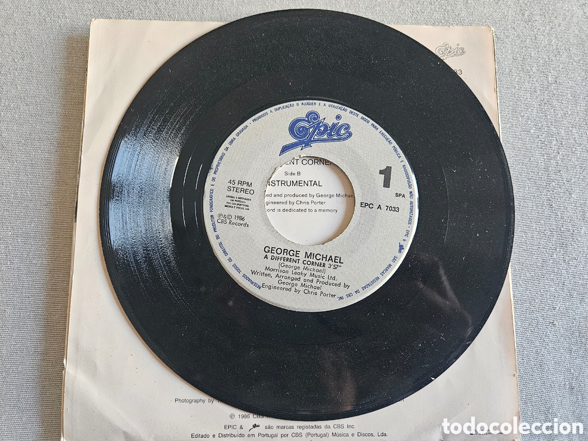 Discos de vinilo: SINGLE GEORGE MICHAEL A DIFFERENT CORNER - Foto 3