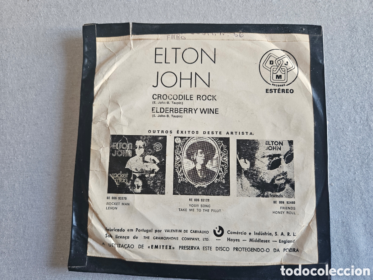Discos de vinilo: Single Elton John Cocodrile Rock - Foto 2