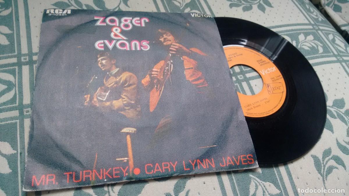Discos de vinilo: Single ( vinilo) de ZAGER & EVANS a&ntilde;o 1.969 - Foto 1