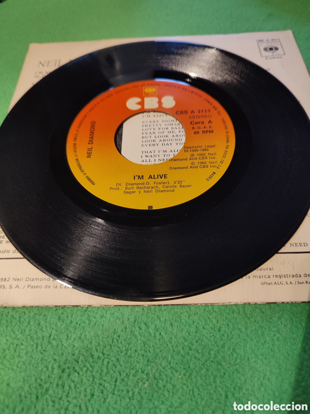 Discos de vinilo: Neil Diamond - Im Alive 1982 - Foto 3