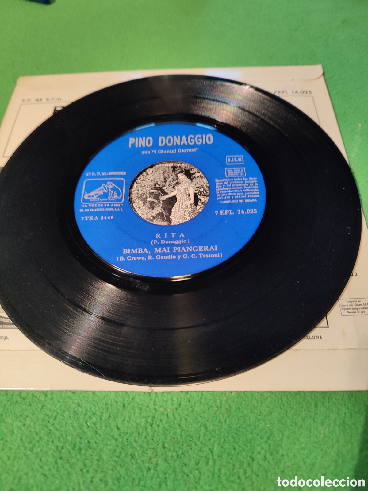 Discos de vinilo: Pino Donaggio - Rita EP + 3 temas - Foto 3