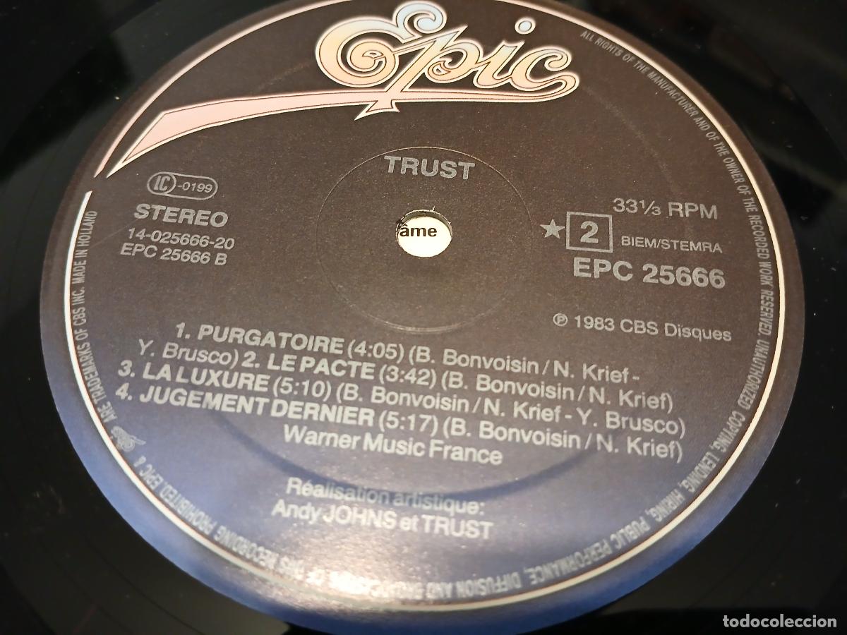 Discos de vinilo: Trust &ndash; Id&eacute;al- (1983) LP disco vinilo - Foto 3