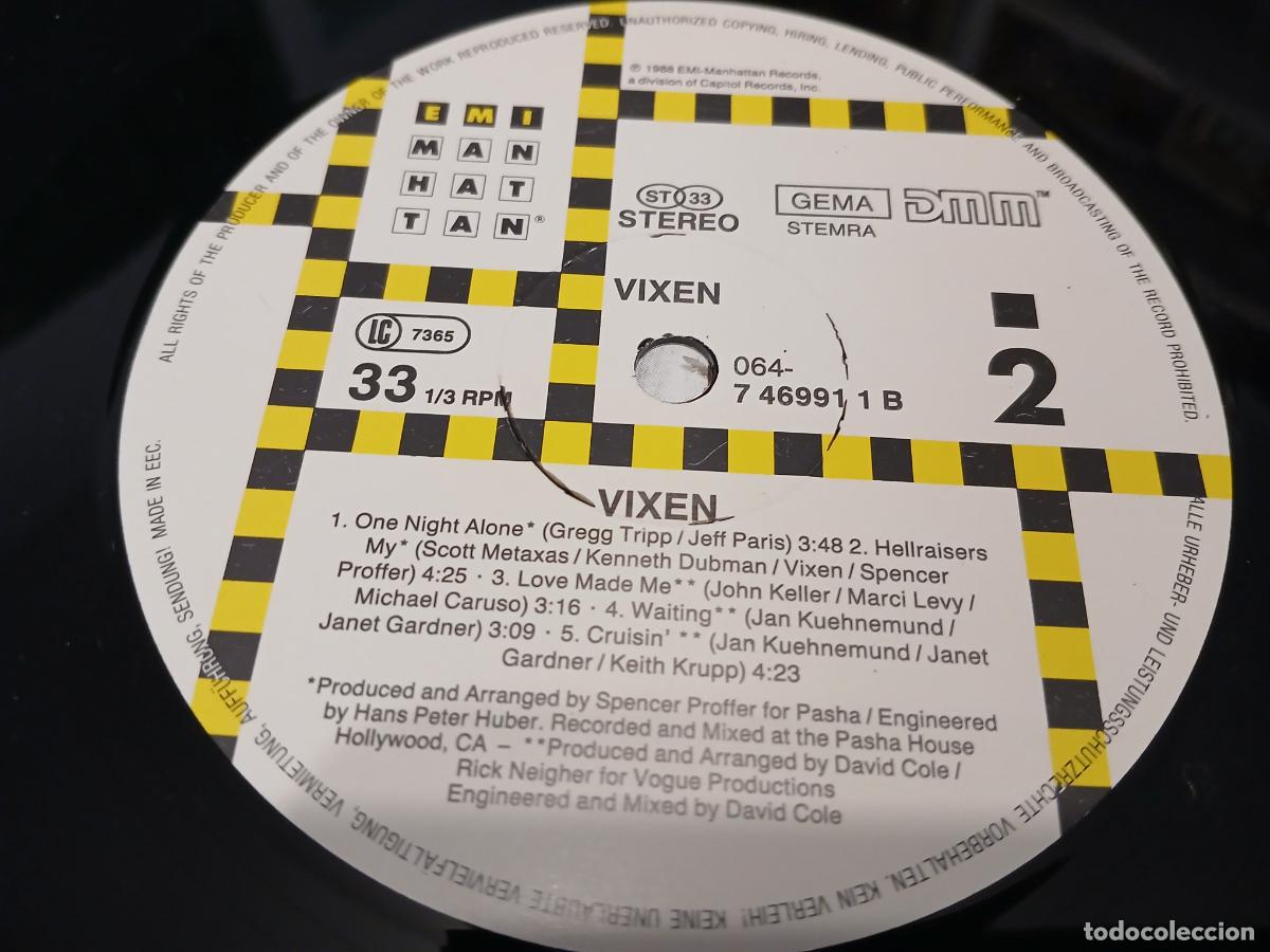 Discos de vinilo: Vixen &ndash; Vixen- (1988) LP disco vinilo - Foto 3