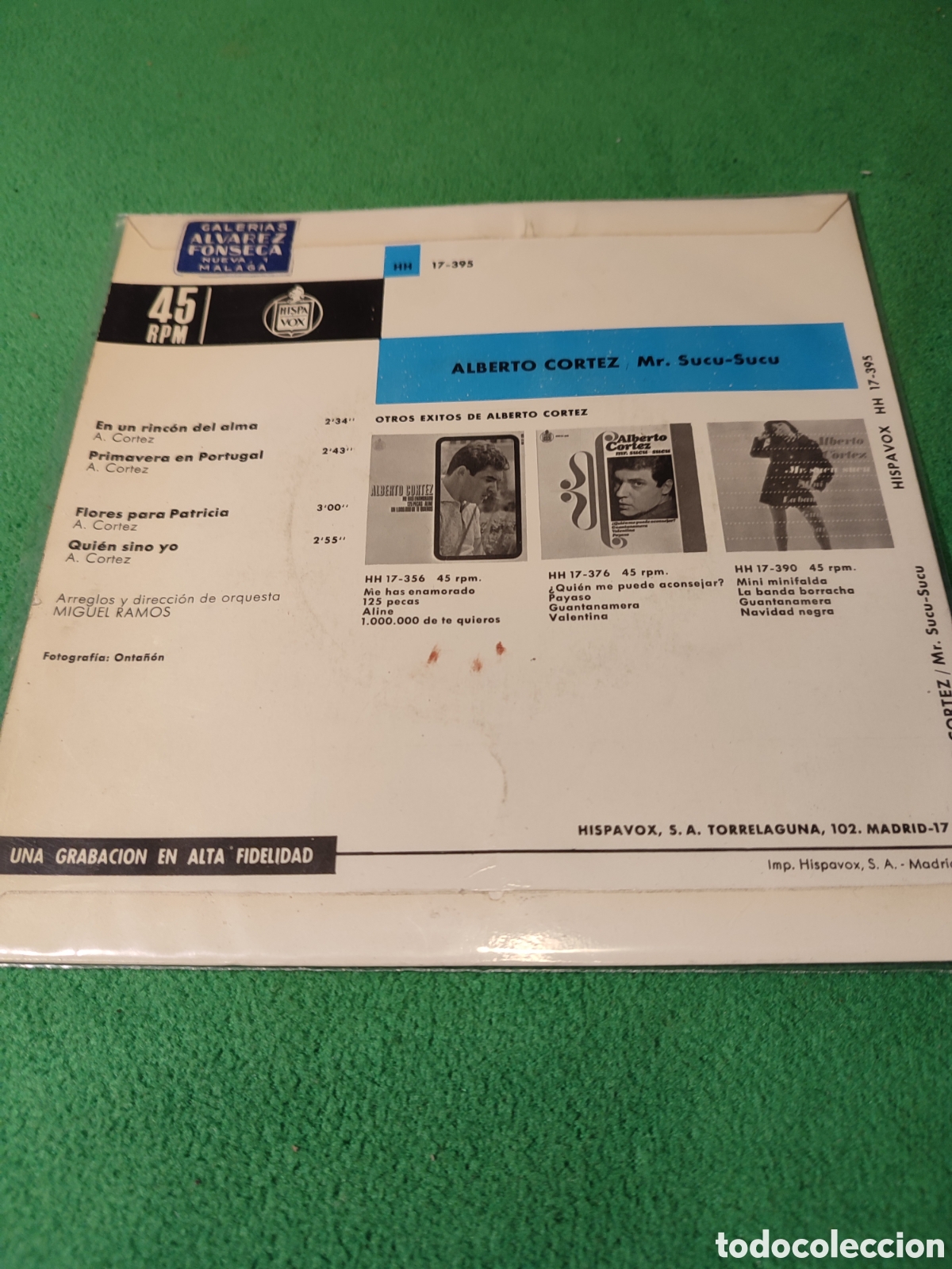 Discos de vinilo: Alberto Cortez - En un rinc&oacute;n del alma + 3 - Foto 2