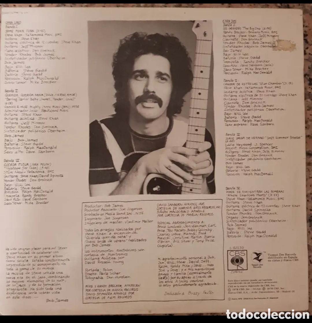 Discos de vinilo: Steve Khan Tightrope lp. - Foto 2