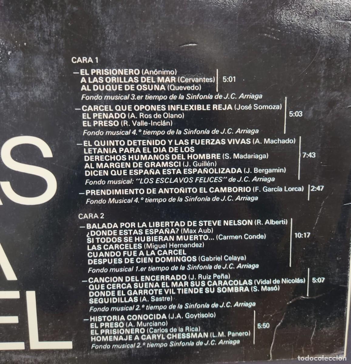 Discos de vinilo: NATI MISTRAL. POETAS EN LA C&Aacute;RCEL. LP - Foto 2