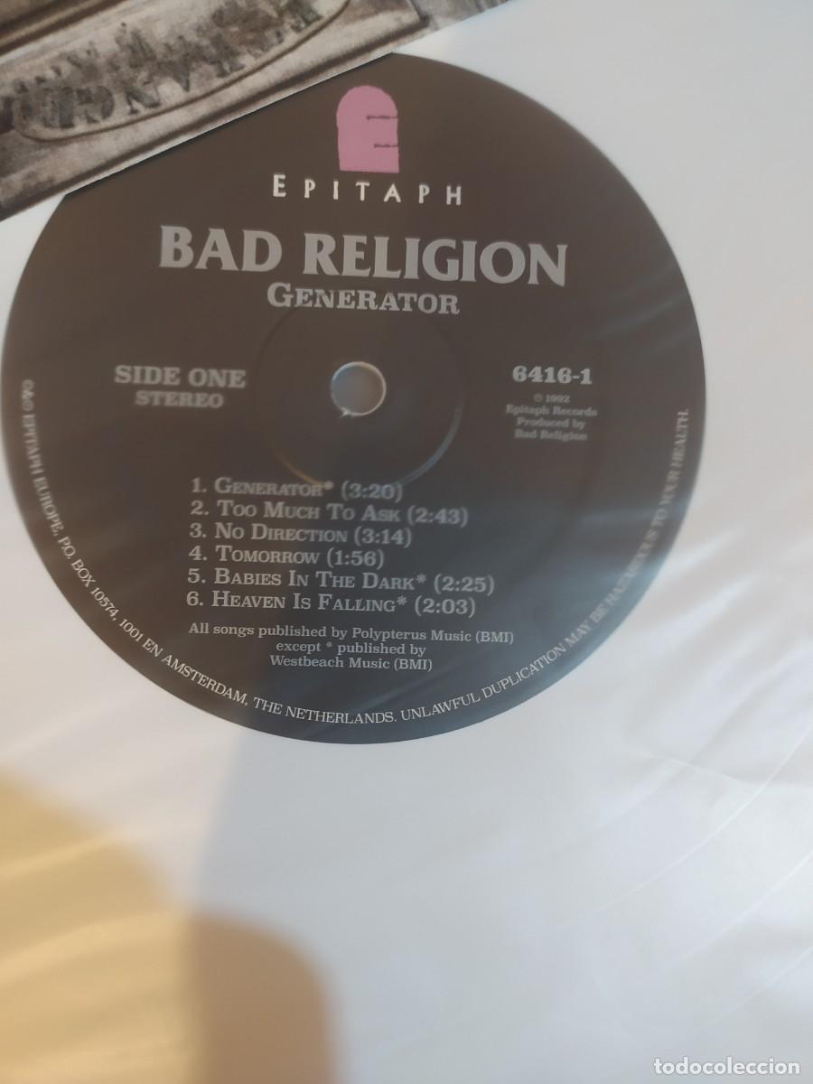 Discos de vinilo: BAD RELIGI&Oacute;N lp. GENERATOR Ed. Limitada 1500.Color - Foto 2
