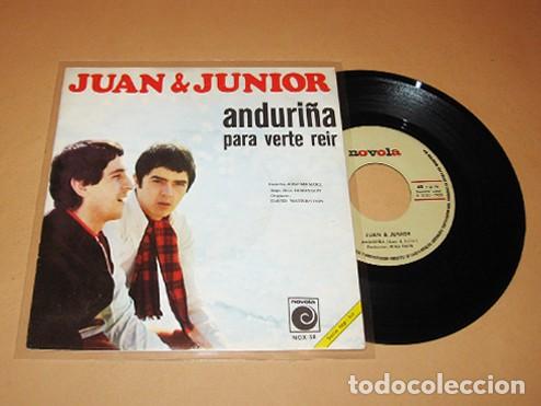 Discos de vinilo: JUAN & JUNIOR - ANDURI&Ntilde;A - SINGLE - 1968 - Foto 1