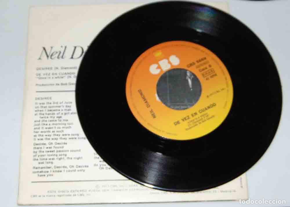 Discos de vinilo: NEIL DIAMOND - DESIREE - SINGLE DE 1977 - Foto 3