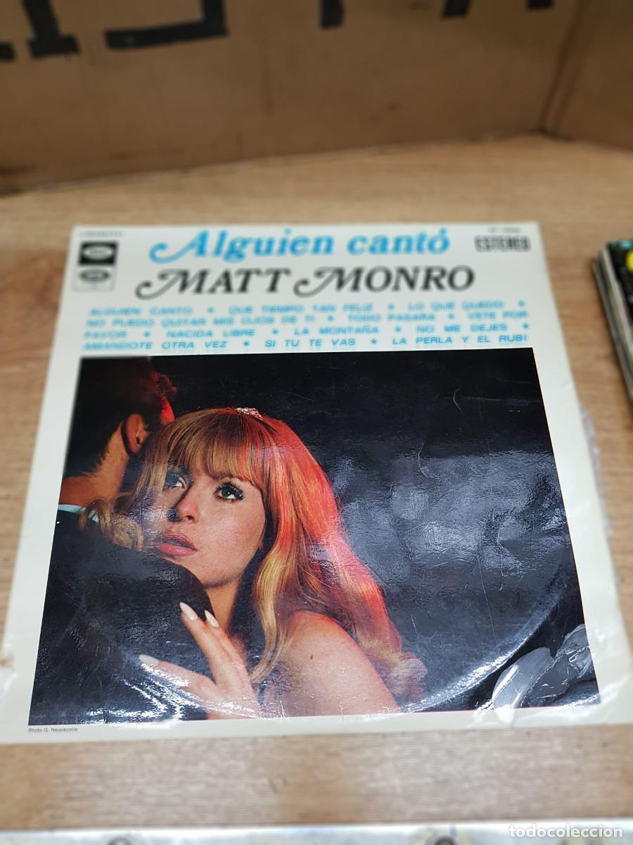 Discos de vinilo: MATT MONRO-ALGUIEN CANTO - Foto 1