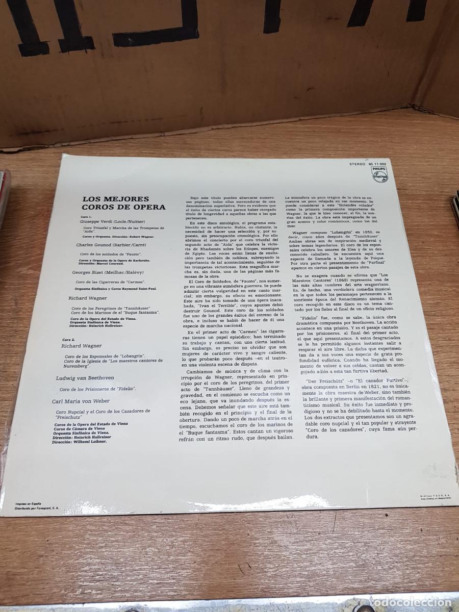 Discos de vinilo: LOS MEJORES COROS DE OPERA - Foto 2