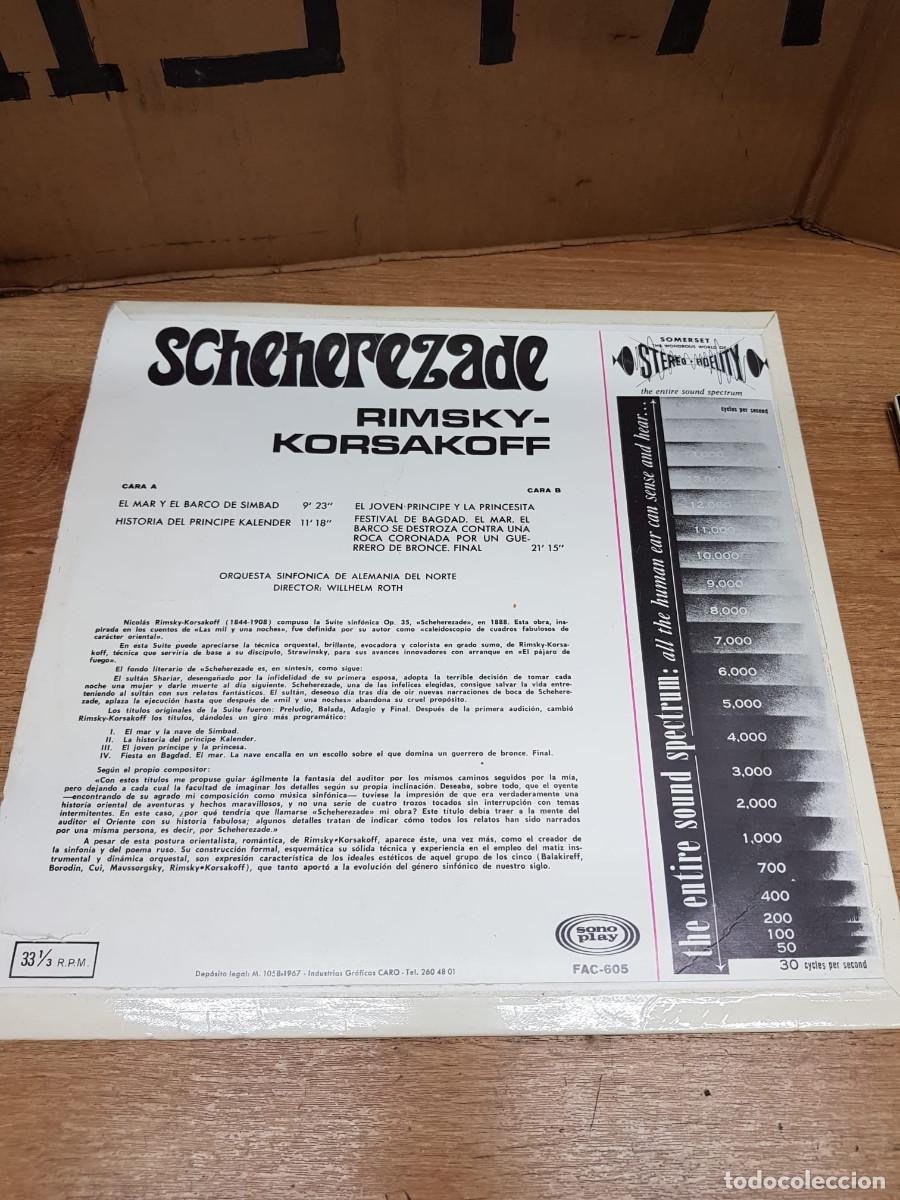 Discos de vinilo: SCHEHEREZADE-RIMSKY-KORSAKOFF - Foto 2
