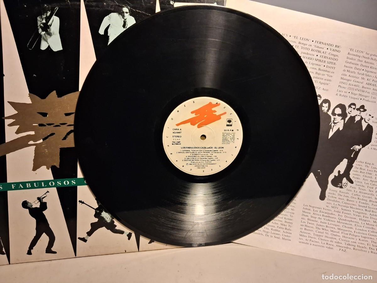 Discos de vinilo: LP LOS FABULOSOS CADILLACS - EL LEON - Foto 2