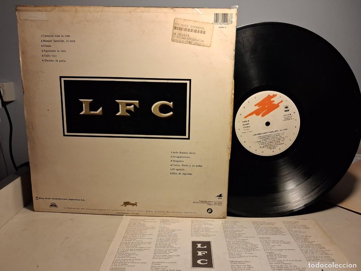 Discos de vinilo: LP LOS FABULOSOS CADILLACS - EL LEON - Foto 3