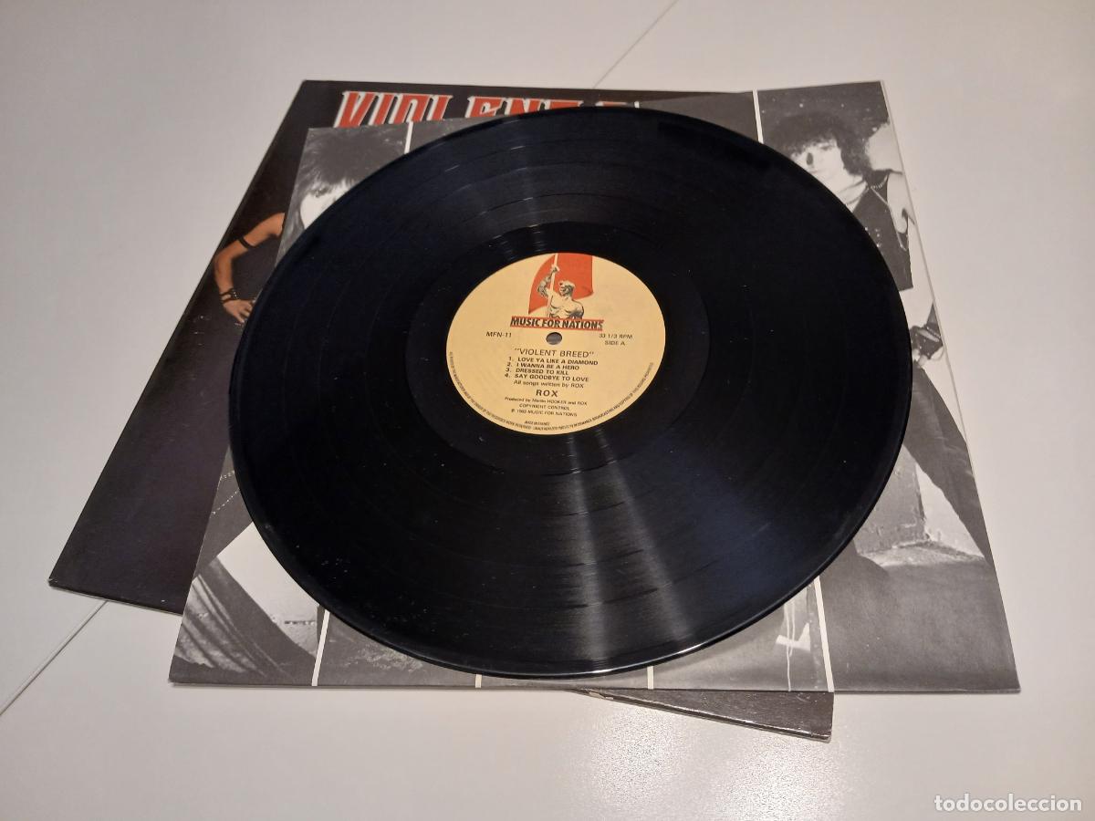 Discos de vinilo: Rox &ndash; Violent Breed- (1983) LP disco vinilo - Foto 4
