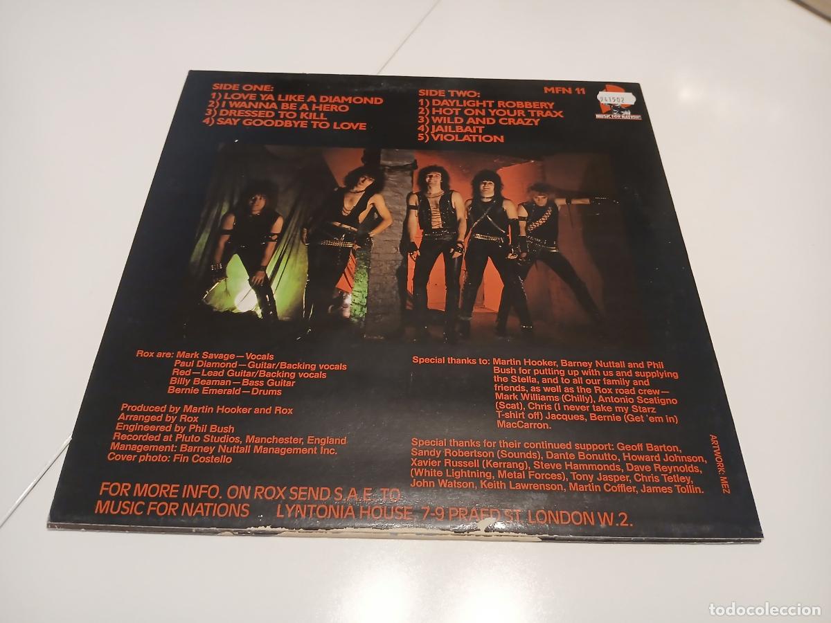 Discos de vinilo: Rox &ndash; Violent Breed- (1983) LP disco vinilo - Foto 9