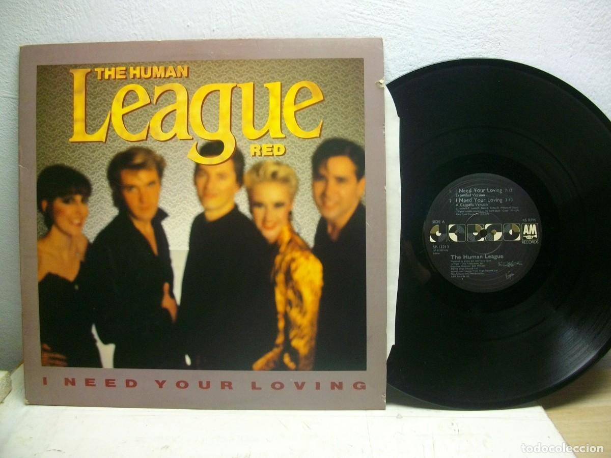 Discos de vinilo: Human League - I need your loving 12&rdquo; MAXI Single LP - Foto 1