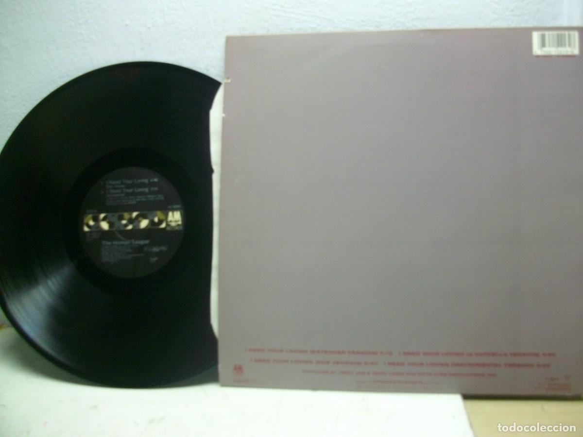 Discos de vinilo: Human League - I need your loving 12&rdquo; MAXI Single LP - Foto 2