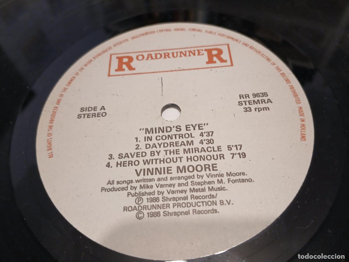 Discos de vinilo: Vinnie Moore &ndash; Minds Eye- (1986) LP disco vinilo - Foto 2