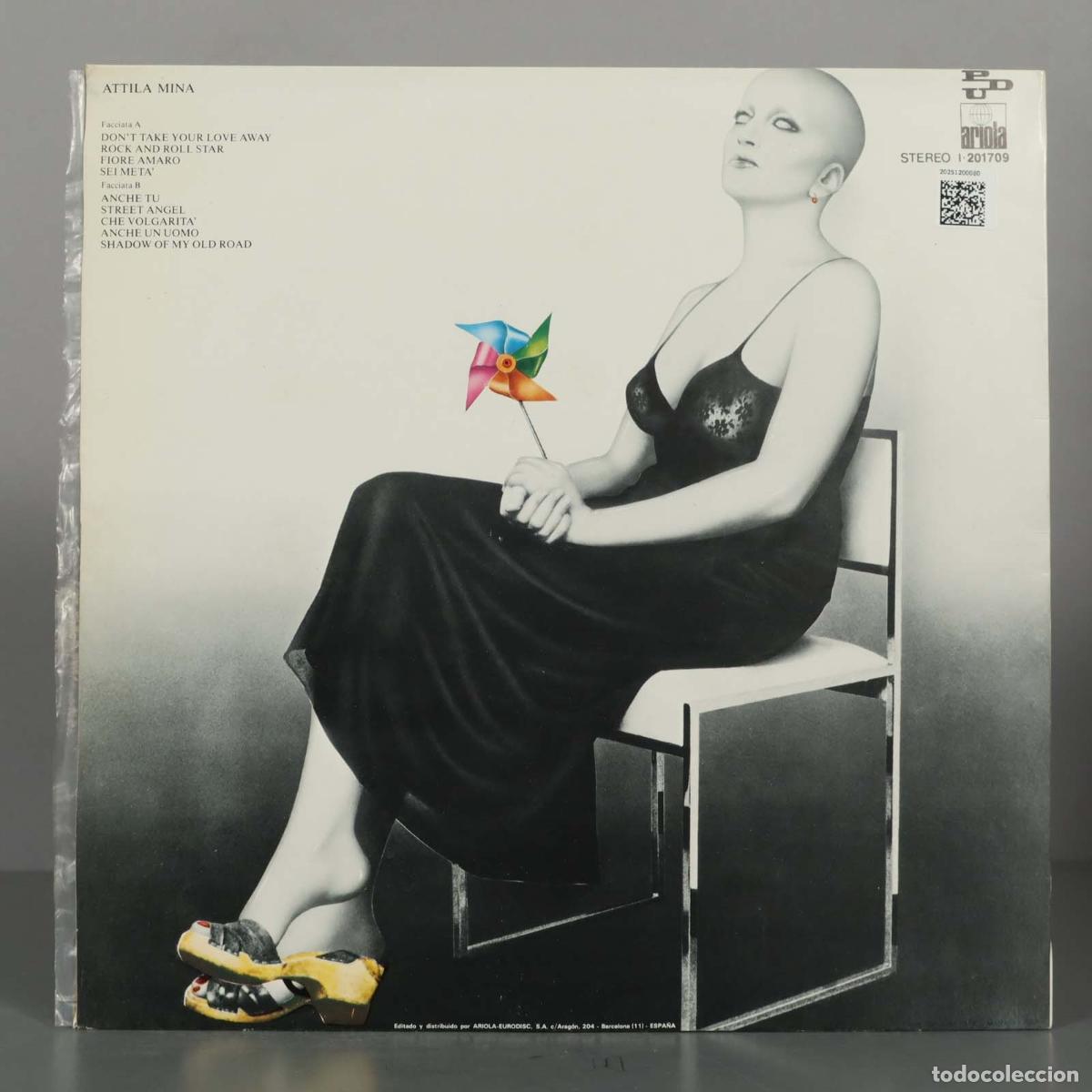 Discos de vinilo: LP. Mina &ndash; Attila. ARIOLA - Foto 2