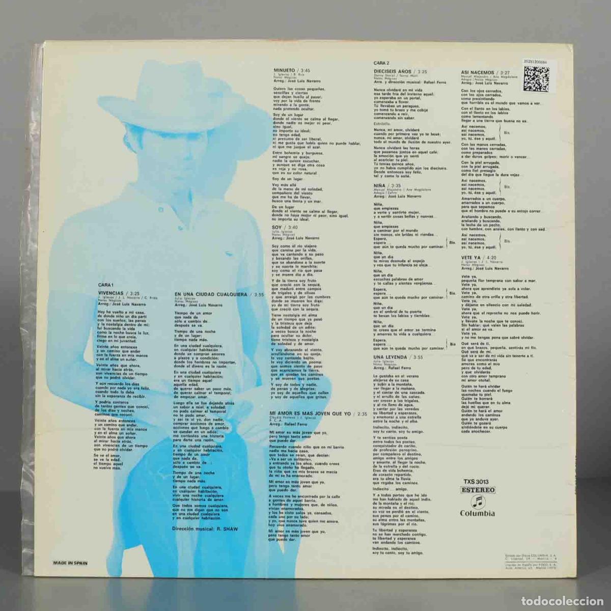 Discos de vinilo: LP. Julio Iglesias &ndash; Soy - Foto 2