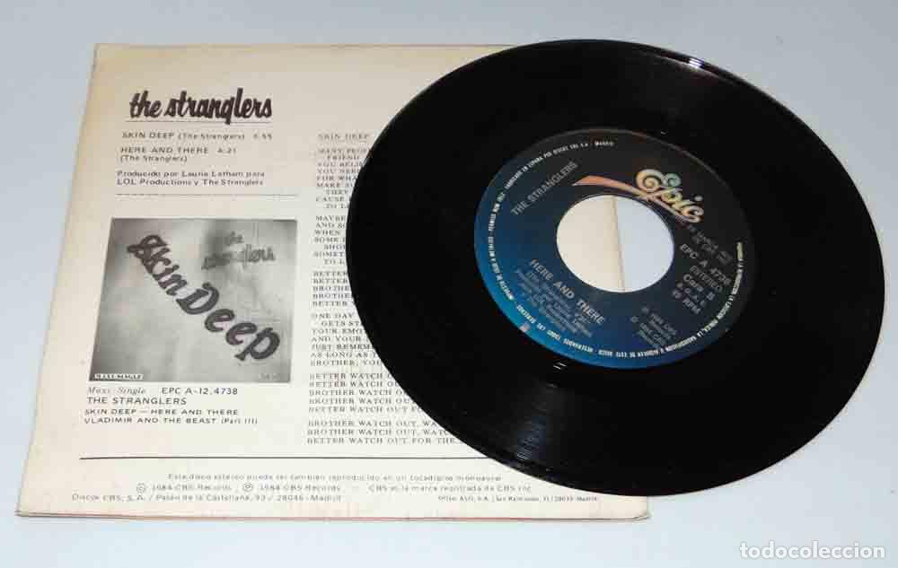 Discos de vinilo: THE STRANGLERS - SKIN DEEP - SINGLE DE 1984 - Foto 4