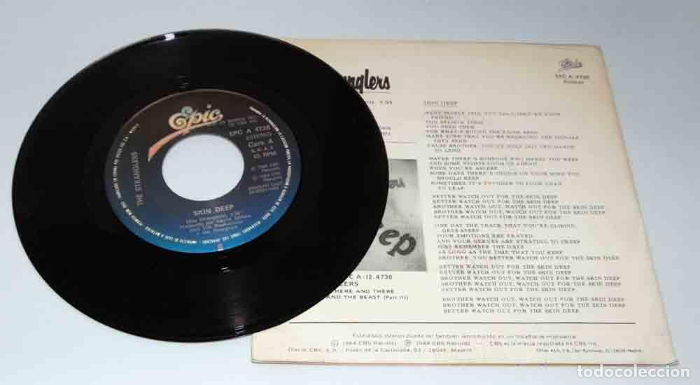 Discos de vinilo: THE STRANGLERS - SKIN DEEP - SINGLE DE 1984 - Foto 5
