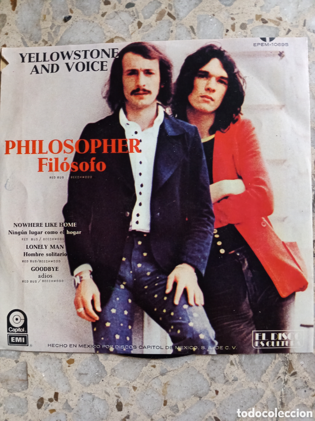 Discos de vinilo: EP YELLOWSTONE AND VOICE PHILOSOPHER 1973 MEXICO - Foto 2