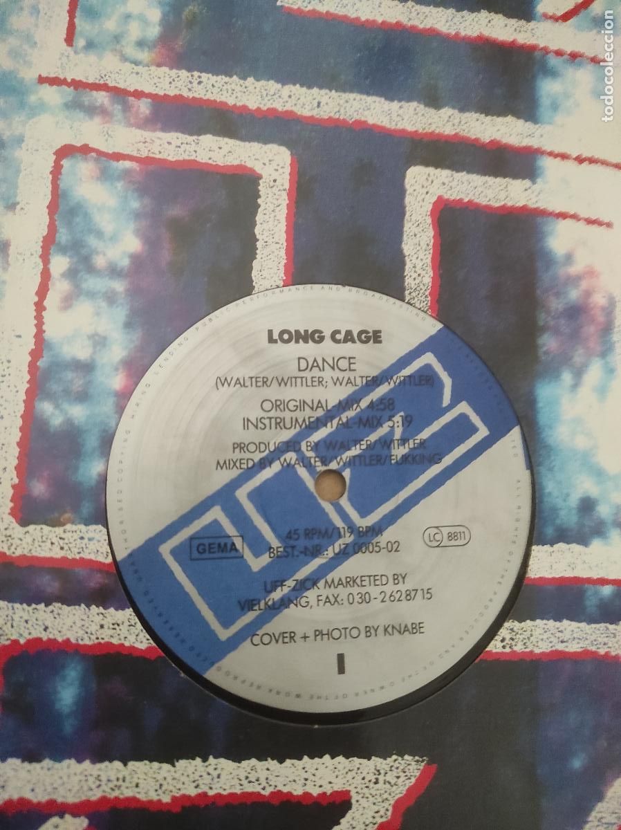 Discos de vinilo: Long Cage &lrm;&ndash; Dance-MAXI-ORIGINAL-GEMANY- - Foto 1