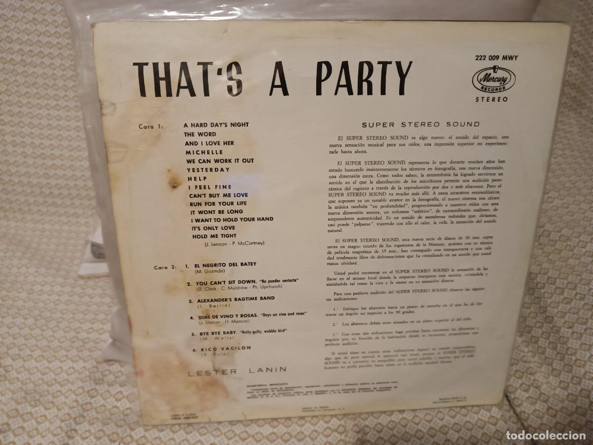 Discos de vinilo: Lester Lanin Thats a Party - Foto 2
