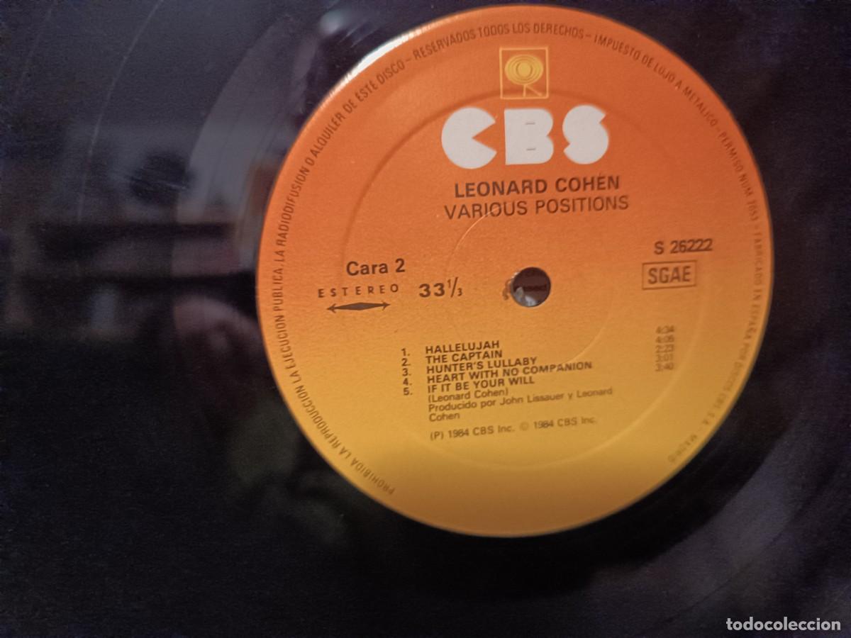 Discos de vinilo: Leonard Cohen Various Positions - Foto 3