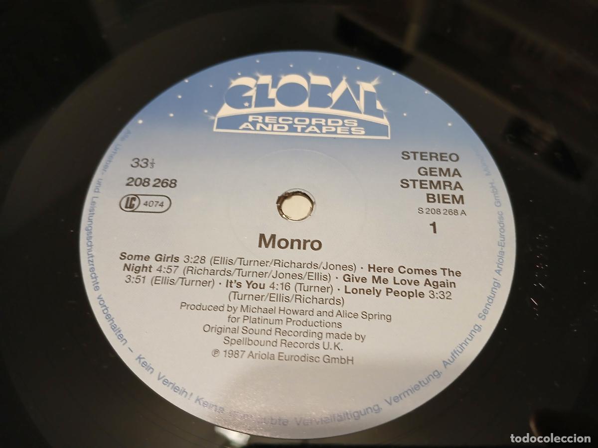Discos de vinilo: Monro &ndash; Monro- (1987) LP disco vinilo - Foto 3