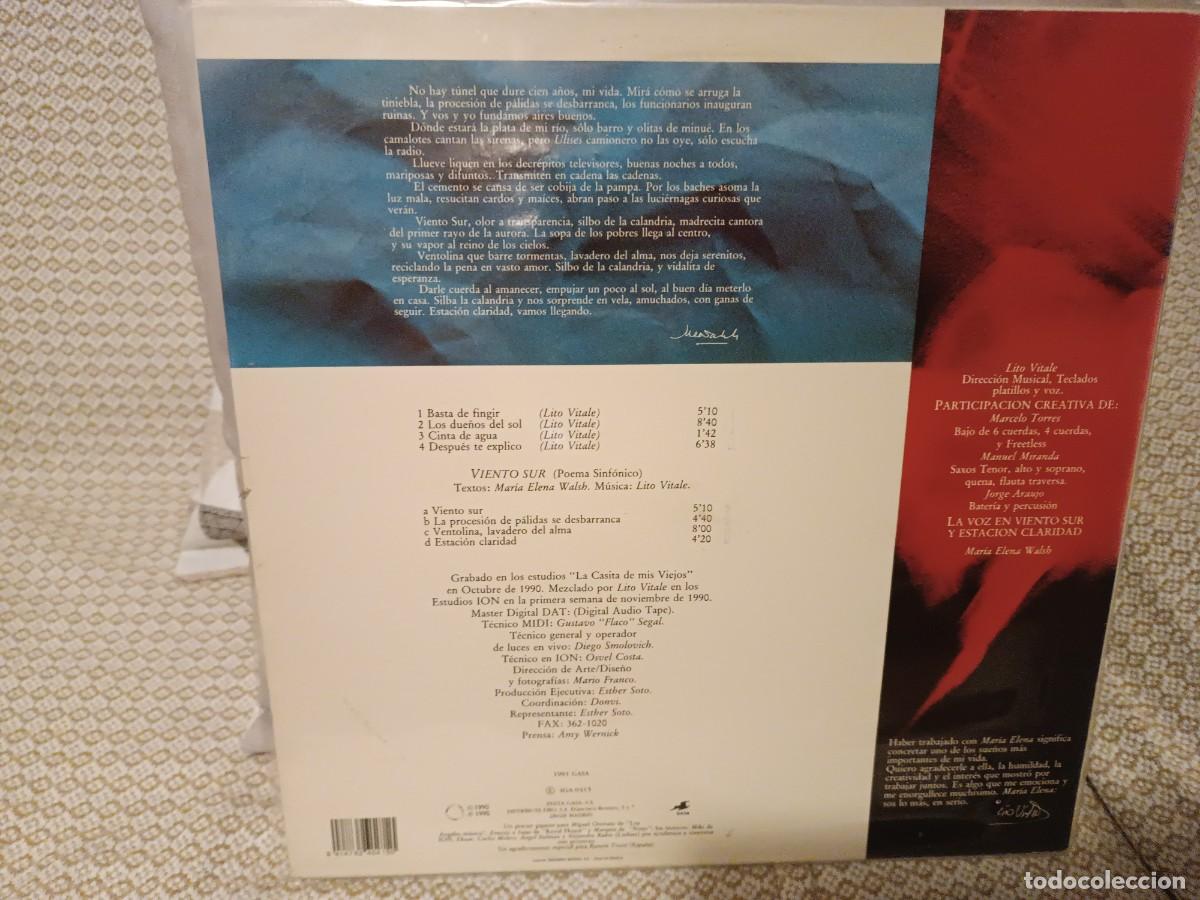 Discos de vinilo: Lito Vitale Cuarteto Viento Sur - Foto 2