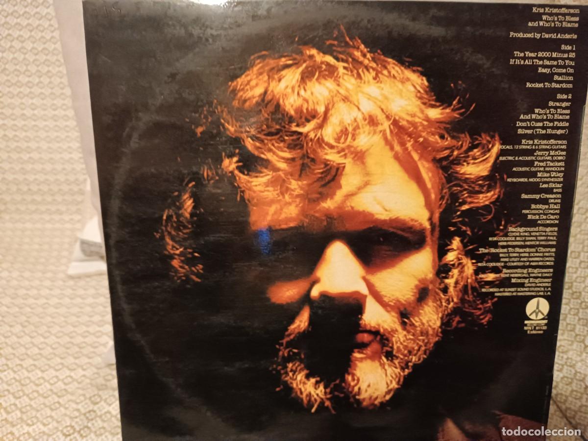 Discos de vinilo: Kris Kristofferson Whos to Bless.... - Foto 2