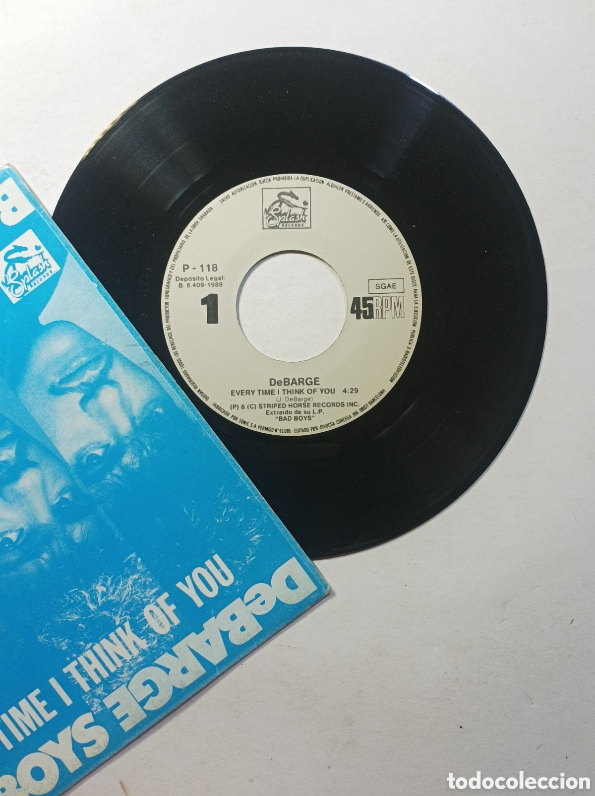 Discos de vinilo: BAD BOYS. DEBARGE. SPLASH. SINGLE DISCO VINILO. - Foto 3
