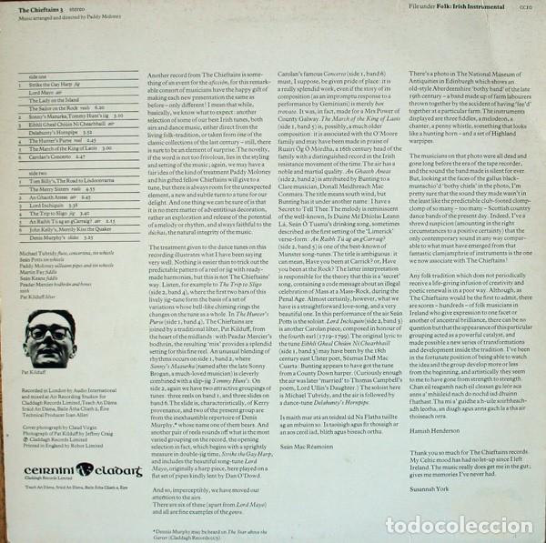 Discos de vinilo: The Chieftains &ndash; The Chieftains 3 - Foto 2