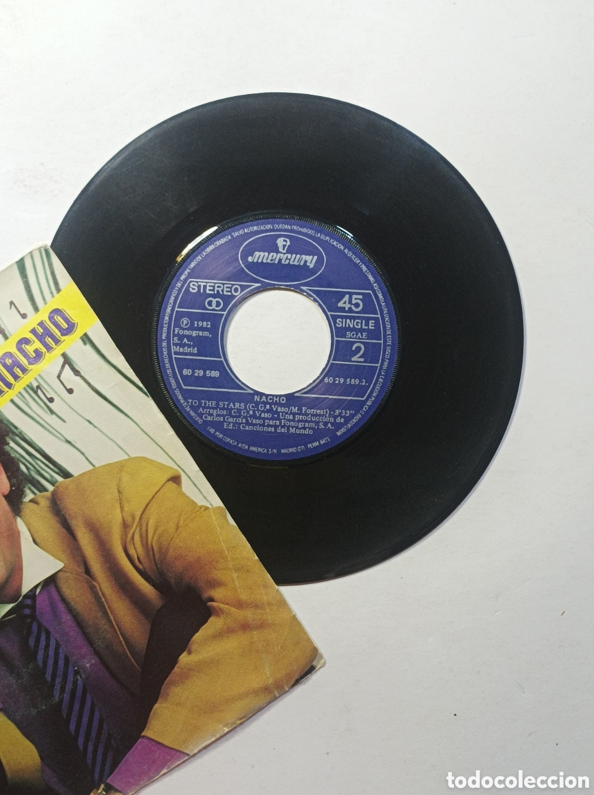 Discos de vinilo: NACHO. ALOHA HEE. MERCURY. 1982. SINGLE DISCO VINILO. - Foto 3